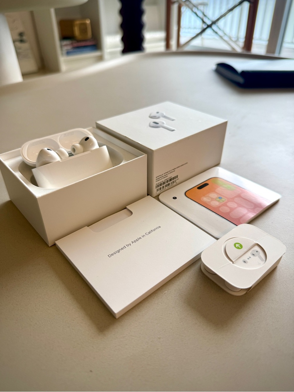 Apple White AirPods Pro 3rd Generation with White Charging Case and Accessories